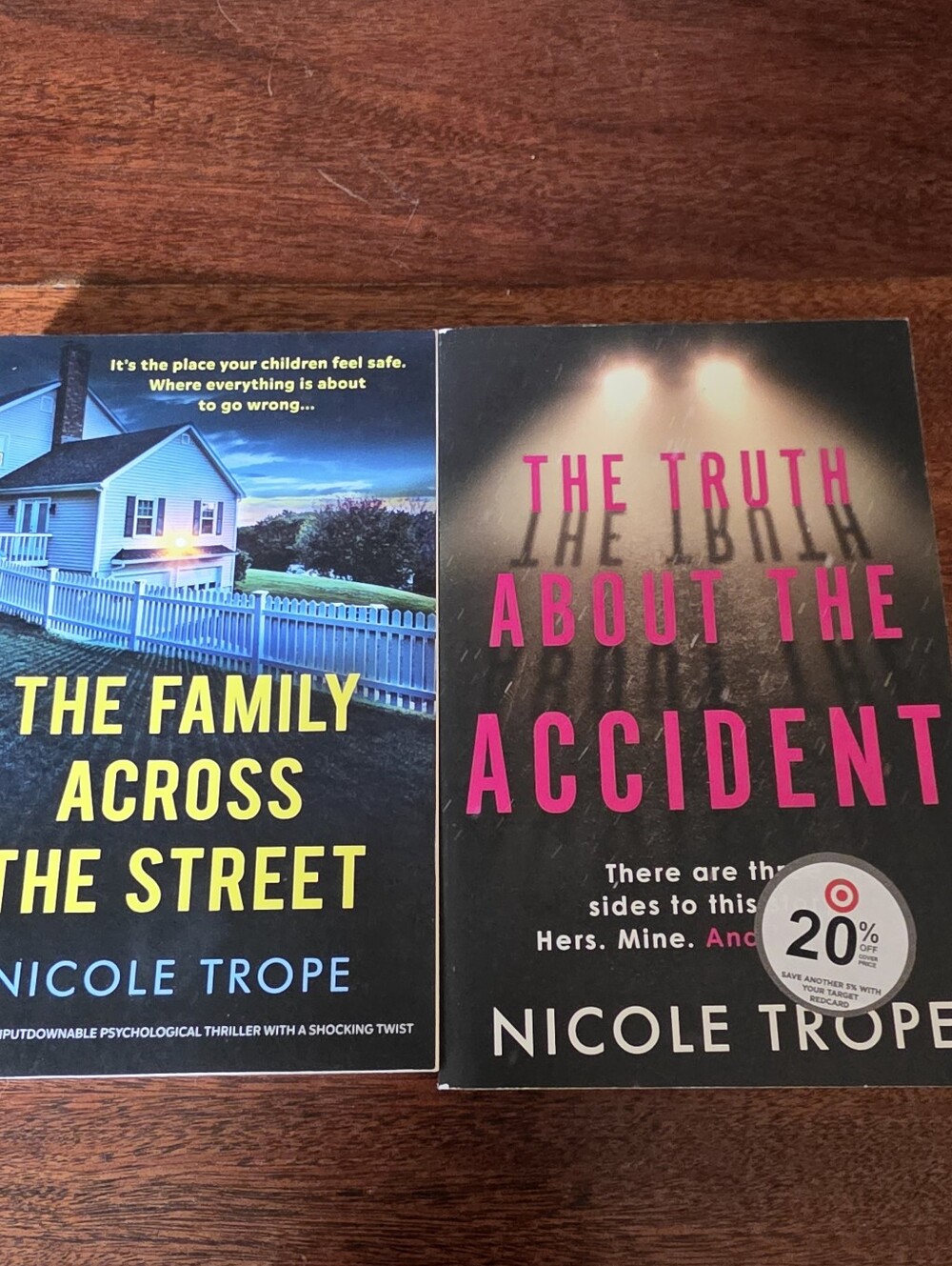 Lot of 2 Nicole Trope Paperback Thriller Books